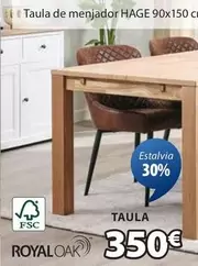 Oferta de Royal - Taula De Menjador por 350€ en JYSK