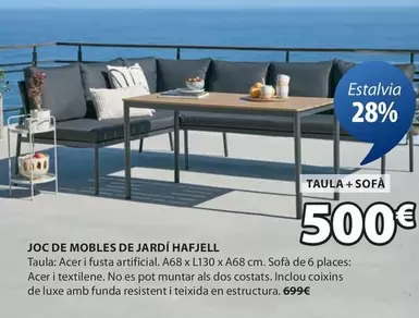 Oferta de Acer - Joc De Mobles De Jardí por 500€ en JYSK