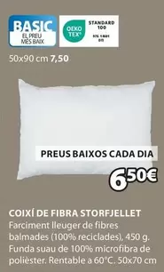 Oferta de Basic - Coixi De Fibra Storfjellet por 6,5€ en JYSK