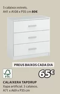 Oferta de Dia - Calaixera Tapdrup por 65€ en JYSK