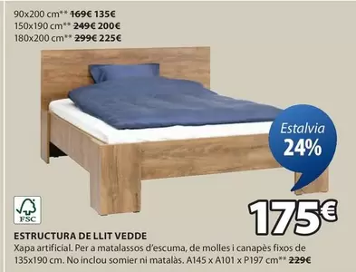 Oferta de Estructura De Llit por 175€ en JYSK