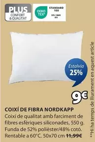 Oferta de Plus - Coixi De Fibra Nordkapp por 9€ en JYSK