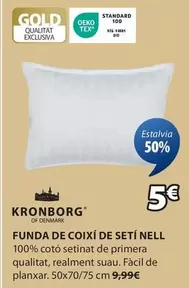 Oferta de Kronborg - Funda De Coixi De Setí Nell por 5€ en JYSK