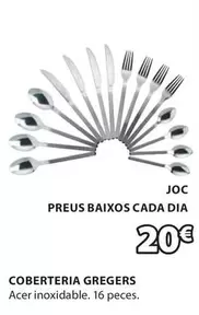 Oferta de Dia - Coberteria Gregers por 20€ en JYSK