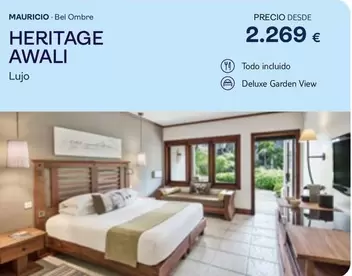 Oferta de Heritage Awali por 2269€ en Tui Travel PLC