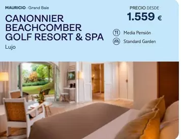 Oferta de Canonnier Beachcomber Golf Resort & Spa por 1559€ en Tui Travel PLC