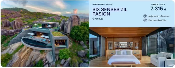 Oferta de Six Senses Zil Pasion por 7315€ en Tui Travel PLC