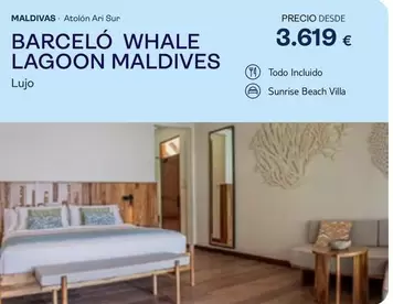 Oferta de Barcelona Whole Lagoon Maldives por 3619€ en Tui Travel PLC