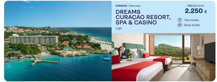 Oferta de Casino - Queso Curacao Resort por 2250€ en Tui Travel PLC