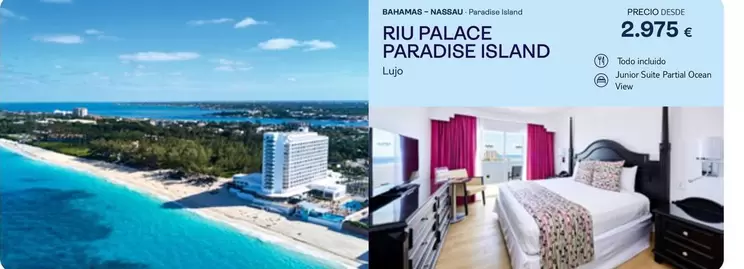 Oferta de Ocean - Ruu Palace Paradise Island por 2975€ en Tui Travel PLC