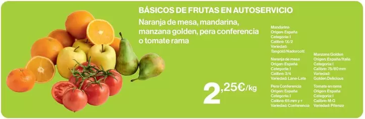 Oferta de Rama - BÁSICO DE FRUTAS EN AUTOSFRICIO por 2,25€ en Hipercor