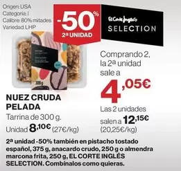 Oferta de Marcona - Nuez Cruda Pelada por 8,1€ en Hipercor