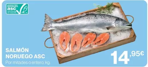 Oferta de Salmon Noruego Asc por 14,95€ en Hipercor