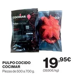 Oferta de Cocimar - Pulpo Cocido por 19,95€ en Hipercor