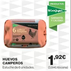 Oferta de Camperos - Huevos Camperos por 1,92€ en Hipercor