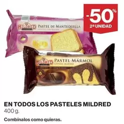 Oferta de Mildred - En Todos Los Pasteles en Hipercor