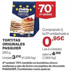 Oferta de Pasquier - Tortitas Originales por 3,17€ en Hipercor