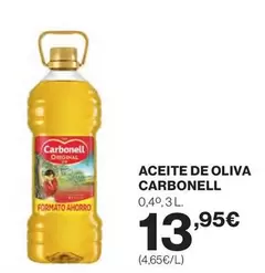 Oferta de Carbonell - Aceite De Oliva por 13,95€ en Hipercor