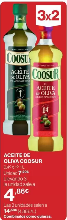 Oferta de Coosur - Aceite De Oliva por 4,86€ en Hipercor