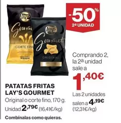 Oferta de Lay's - Patatas Fritas Gourmet por 2,79€ en Hipercor