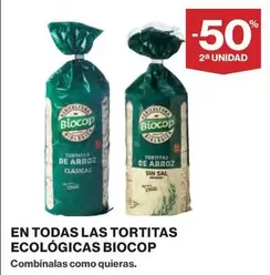 Oferta de Biocop - En Todas Las Tortitas Ecológicas en Hipercor