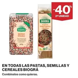 Oferta de Biográ - En Todas Las Pastas, Semillas Y Cereales en Hipercor