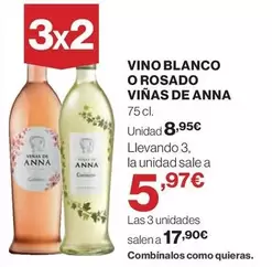 Oferta de Blanco - Vino  O Rosado por 8,95€ en Hipercor