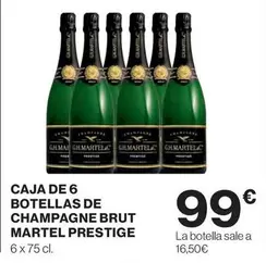 Oferta de Brut - Caja De 6 Botellas De Champagne por 99€ en Hipercor