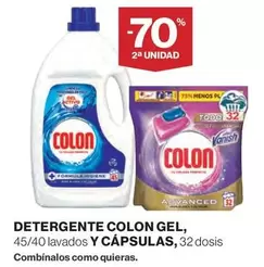 Oferta de Colon - Detergente Gel, Y Capsulas en Hipercor