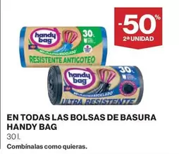 Oferta de Handy Bag - En Todas Las Bolsas De Basura en Hipercor