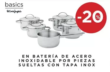 Oferta de En Bateria De Acero Inoxidable Por Piezas Sueltas Con Tapa Inox en Hipercor