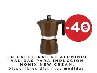 Oferta de Monix - En Cafeteras De Aluminio Validas Para Induccion en Hipercor