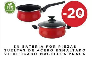 Oferta de Magefesa - En Batería Por Piezas Sueltas De Acero Esmaltado Vitrificado Praga en Hipercor