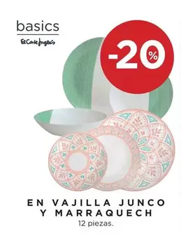 Oferta de El Corte Inglés - En Vajilla Junco Y Marraquech en Hipercor