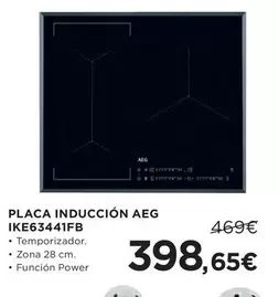 Oferta de AEG - Placa Inducción Ike63441fb por 398,65€ en Hipercor