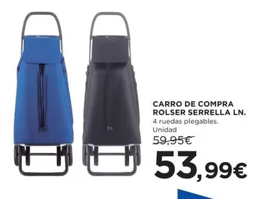 Oferta de Rolser - Carro De Compra Serrella Ln por 53,99€ en Hipercor