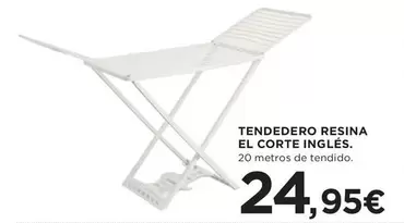 Oferta de Tendedero Resina El Corte Inglés por 24,95€ en Hipercor