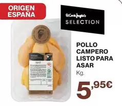 Oferta de Origen - Pollo Campero Listo Para Asar por 5,95€ en Hipercor