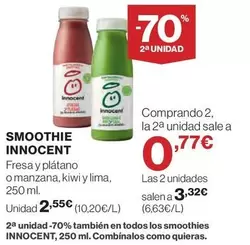 Oferta de Innocent - Smoothie por 2,55€ en Hipercor