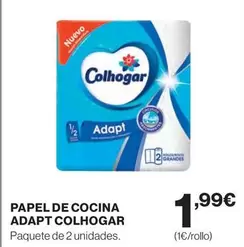 Oferta de Colhogar - Papel De Cocina Adapt por 1,99€ en Hipercor