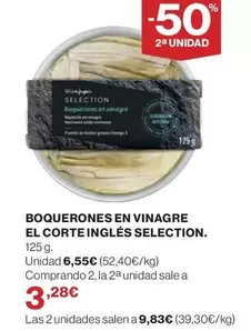 Oferta de El Corte Inglés - Boquerones En Vinagre por 6,55€ en Hipercor