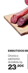 Oferta de Bellota - Embutidos Iberica por 23,9€ en Hipercor