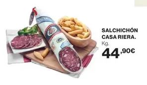 Oferta de Salchichon por 44,9€ en Hipercor