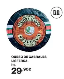 Oferta de Lisfersa - Queso De Cabrales por 29,9€ en Hipercor