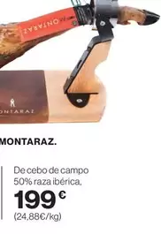 Oferta de De Cebo De Campo 50% Raza Iberica por 199€ en Hipercor