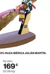 Oferta de Raza Ibérica Julian Martín por 169€ en Hipercor