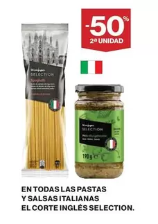 Oferta de En Todas Las Pastas Y Salsas Italianas El Corte Inglés Selection en Hipercor