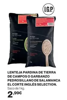 Oferta de Campos - Lenteja Pardina De Tierra De  O Garbanzo Pedrosillano De Salamanca El Corte Ingles Selection por 2,99€ en Hipercor