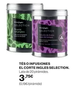 Oferta de Tés O Infusiones por 3,75€ en Hipercor