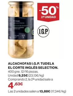 Oferta de El Corte Inglés - Alcachofas I.g.p. Tudela por 9,25€ en Hipercor